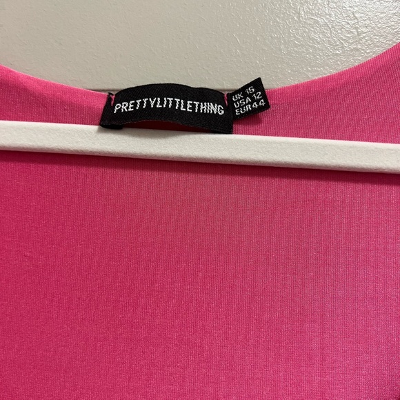 PrettyLittleThing Pink Cut Out Mini Dress - Picture 4 of 4